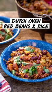 Dutch Oven Red Beans Rice An Immersive Guide By Fresh Off The Grid Camping Food Backpacking Meals