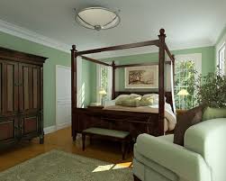 Give life to the room by choosing your favorite wallpaper for an accent wall, like this green intertwining trellis pattern. Master Bedroom Love The Mint Green Green Master Bedroom Mint Bedroom Traditional Bedroom