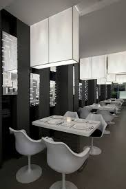 Black And White Cafe Interior Design Modern Restaurant Displaying Black And White Interior Design Collaborative Architecture Th Modern Restaurant White Interior Design Black And White Interior
