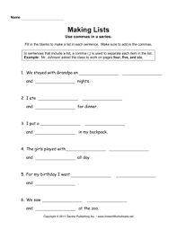 A series or list comma. Commas Series