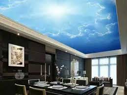 Uv Printed Pvc Stretch Ceiling Bluesky Acoustic Panels Structure Architecture Ceiling