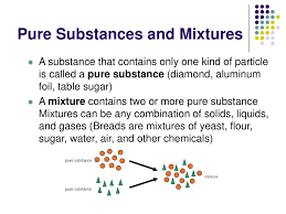 Pure Substances And Mixtures Ppt Download