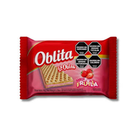 Oblea Oblita Frutilla por 34 gramos