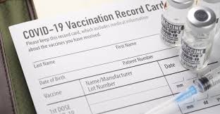 The cards will be sent out as part of vaccination kits from operation warp speed, according to a photo caption accompanying the image. Have Shot Will Travel Meetingsnet