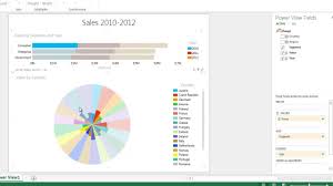 create a polar area chart in power view