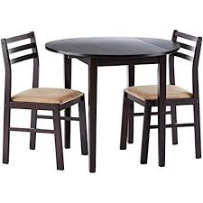 Drop Leaf Tables For Small Spaces Amazon Com Glass Round Dining Table Small Kitchen Table Sets Fabric Dining Chairs
