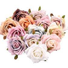 Wholesale 1 5 Fake Rose Artificial Silk Flowers Heads For Diy Craft Supplies Home Arts Crafts Floral Crafts