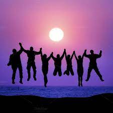 Sometimes your social circle needs expanding. Group Of Friends Jumping Containing People Jumping And Beach Friends Group Photo Friend Group Pictures Friendship Photos