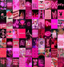 40,000+ best aesthetic wallpaper photos · 100% free download · pexels stock photos. Hot Pink Wall Collage Kit Photo Wall Collage Pink Aesthetic Etsy Sweden
