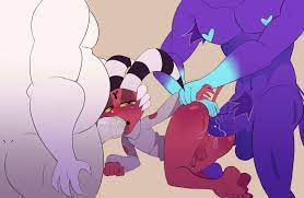Post 6113908: Asmodeus calaziike Fizzarolli Helluva_Boss Mammon