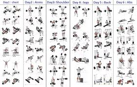 Top 5 Day A Week Strength Training Plan Gym Workout Chart