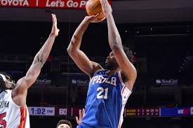 He had 28 points on 9/14 from the field and 8/12 from three point range, including the dagger with 30. Sixers Heat Recap Joel Embiid Danny Green And Some Precocious Neophytes Hold Off Heat In Overtime Liberty Ballers