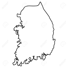 Descubrir corea del sur de otra forma. Mapa De Corea Del Sur Aislado Sobre Un Fondo Blanco Ilustracion Vectorial Ilustraciones Vectoriales Clip Art Vectorizado Libre De Derechos Image 72690350