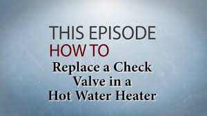 Don't place the always check that you are fitting your backflow preventer in the correct position. How To Replace A Hot Water Heater Check Valve Rv Youtube
