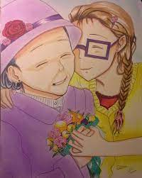 Drawing by linatruman 0 / 27 pancakes. Drawing Of A Grandma And Her Granddaughter By Erinaot On Deviantart
