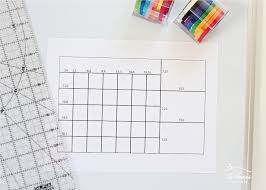 Create Your Own Dry Erase Calendar With Washi Tape The