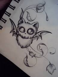 Wait Right Here I Ll Be Back In The Morning Tattoo Tattoos Neo Traditional Pesquisa Google Art Sketches Drawings Bat Tattoo