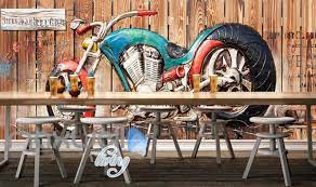 Bring the famous harley davidson sportster to your wall for that perfect touch to your home space. Chopper Harley Davidson Art Wood Wall Art Wall Murals Wallpaper Decals Idecoroom