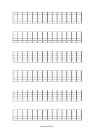 This is a starters guide to the fretboard for beginners or for guitarists who have never learned the notes on the this post will assume that the reader know very little about the notes on the fretboard. Blank Neck Diagram 06x12 Tablatura Musica Aulas