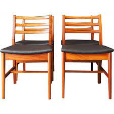 I absolutely love teak furniture because it's a hardwood that lasts for years to come. Set Of 4 Vintage Teak Dining Chairs By A Fh Furniture Design Market