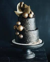 Art Deco Black And Gold Drip Cake Shared By Career Path Design Cake Creative Cake Decorating Cake Decorating