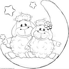 Cartoon Animal Romantic Couple In Love Cute Sheeps Coloring Pages In 2020 Cute Coloring Pages Coloring Pages Cartoon Coloring Pages