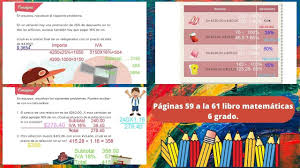 Si eres alumno o padre de familia, espero que puedas apoyarte en este sitio para el desarrollo de los desafíos matemáticos de los libros de la sep. Paginas 59 A La 61 Libro De Matematicas 6 Grado Youtube