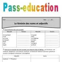 Pensez à laisser un commentaire en bas de page. Feminin Des Noms Et Adjectifs Cm2 Exercices A Imprimer