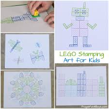 Lego Stamping It S Art With Bricks Frugal Fun For Boys And Girls Elementary Art Projects Kindergarten Art Lessons Art Activities For Kids