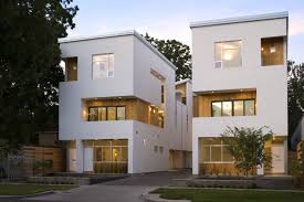 Modern Townhomes In Houston Duplex House Design Double House Unique House Design