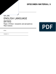 Question paper english gcse aqa texts language answer comparing teachit teachitenglish papers questions reading writing ks4 practice examination test resource. Language Paper 2 Mark Scheme Writers Question