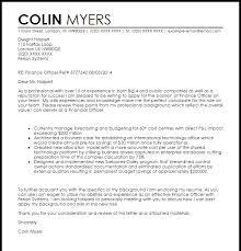 Create a great resume cover letter. Sample Cover Letter For Finance Officer Financeviewer