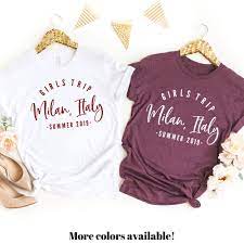 Best Friend Vacation Shirts Matching Friends Shirts Girls Trip Tshirt Personalized Custom Girls Week Girls Trip Shirts Girls Weekend Shirts Friend Vacation