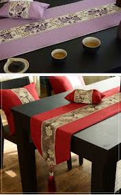 Rose High Grade Chinese Table Runners Tv Cabinet Cover Cloth Bed Flag Ezbuypay In 2020 Chinese Table Table Covers Dining Table Decor