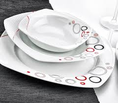 Modern kare tasarımlı en ucuz yemek takımları. Evimsaray 24 Parca Kare Yemek Takimi S 2404 Alkapida Com