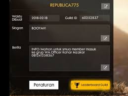 Check spelling or type a new query. Slogan Guild Free Fire Keren Pigura