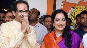 Maharashtra chief minister uddhav thackeray, his wife rashmi thackeray and son aditya thackeray offer prayers at a temple in pandharpur. Rashmi Thackeray Wife Of Uddhav Thackeray Takes Over As Saamana Editor