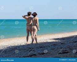 Homosexual Couple Walking Along Seashore Stock Image - Image of naked,  hair: 120054971