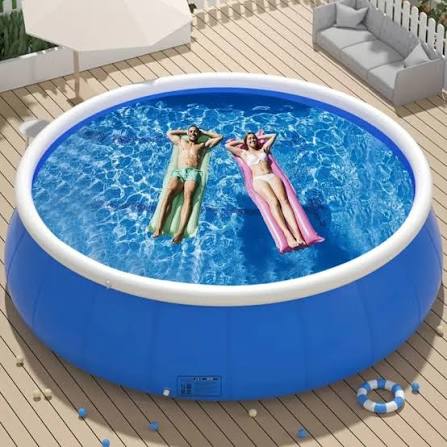 Funsicle 10ft AquaSplash Pool, Inflatable Family Swimming Pool, Lagoon  Blue, Rectangular, Age 6 & up - Walmart.com