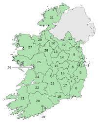 Horgász egyesületek baz megyei szövetsége vízterületei. Irorszag Ireland Republic Of Ireland Republic