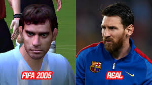 More images for messi funny faces » Lionel Messi Face Change In Fifa 2004 To Fifa 17 Vs Real Face Over The Years Youtube