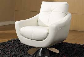 Featuring a black, grey and white faux leather seat with a sleek and sturdy polished stainless steel frame and legs. Contemporary White Leather Chairs Ideas On Foter