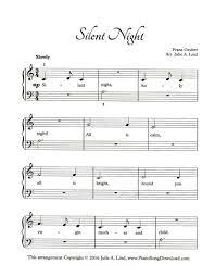 Sheet music is simply strings of notes that are composed on paper. Silent Night Free Easy Christmas Piano Sheet Music With Lyrics