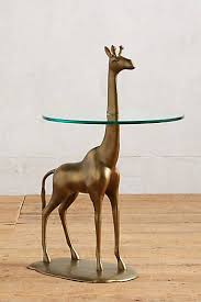 Giraffe Side Table 34 H 20 Diameter Giraffe Spring Furniture Giraffe Decor