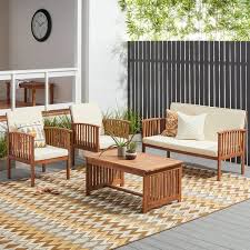 Flamaker 4 pieces patio furniture outdoor furniture outdoor patio furniture set textilene bistro set modern conversation set black bistro set with loveseat tea table for home, lawn and balcony (black) 4.4 out of 5 stars 2,183. Patio Furniture Find Great Outdoor Seating Dining Deals Shopping At Overstock