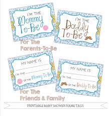 For invitations where the font is not listed, use adobe acrobat. 8 Baby Shower Name Tags Ideas Name Tags Baby Shower Printable Name Tags