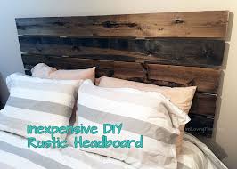 Browse several headboard ideas and do it yourself headboard instructions using metal, wood and upholstery from diy network. Diy Rustic Headboard Diy Headboard For Under 50 I M Loving This Lifestyle Blog Travel Pro Rustic Headboard Diy Rustic Wooden Headboard Cheap Headboard