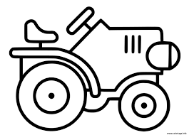 Fan de champs et de travaux agricoles, bienvenu dans le monde merveilleux du coloriage tracteur à imprimer ! Coloriage Tracteur Facile Maternelle 2 Ans Dessin Facile A Imprimer
