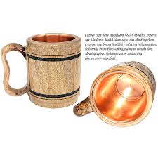 Get it as soon as fri, jun 25. Handmade Wooden Beer Mug Copper Cup Carved Natural Beer Stein 16oz 5moonsun5