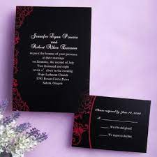 Classic Black And Red Wedding Invitations Ewi034 Black Wedding Invitations Halloween Wedding Invitations Red Wedding Invitations
